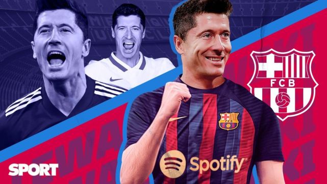 Lewandowski chega oficialmente ao Barcelona